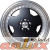 18 5852 Matte black machined lip 8 PCD:5x112